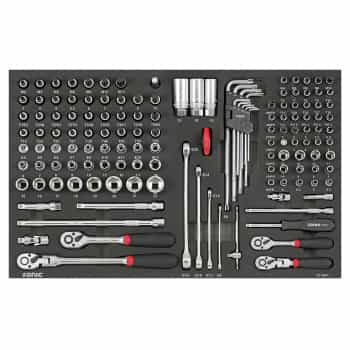 Jeu de douilles soniques 1/4" et 3/8", 139 pièces