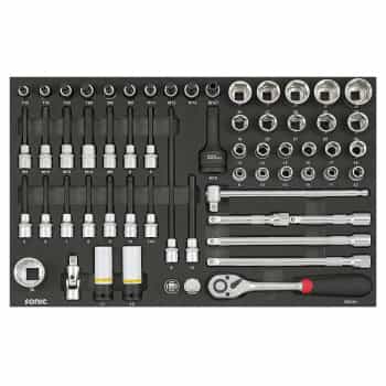 Jeu de douilles soniques 1/2", 61 pièces