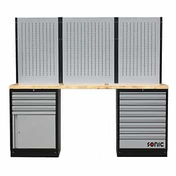 Configuration MSS 26 "/ 34" avec 13 tiroirs avec dessus en bois