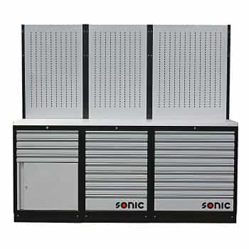 Configuration MSS26 "/ 34" avec 22 tiroirs avec dessus en acier inoxydable
