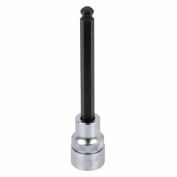 Bitdop 3/8 ", six pans creux avec tête sphérique 6mm