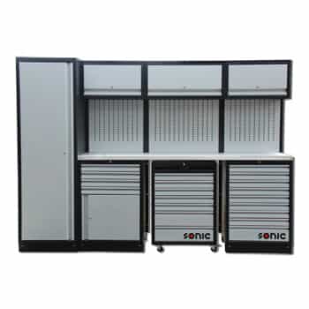 Configuration MSS 26 "/ 34" avec 20 tiroirs avec dessus en acier inoxydable