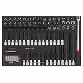 Jeu de douilles soniques 1/2", 105 pièces