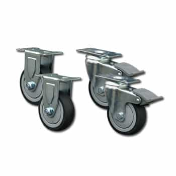 Jeu de roues pour chariot de service 4 pcs.