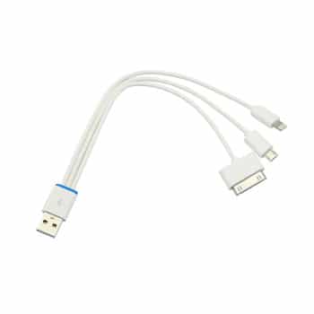 Câble adaptateur pour smartphone 3 en 1 (48133, 48135, 48137)