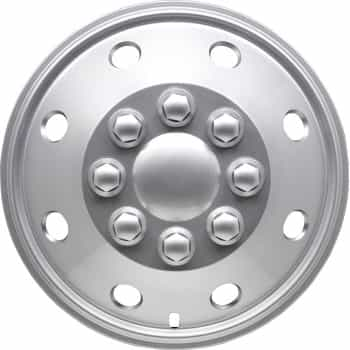 Jeu d'enjoliveurs Utah 16 pouces argent (Convex Rims)