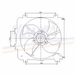 Ventilateur, condenseur de climatisation