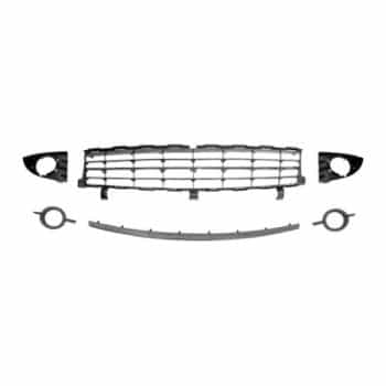 GRILLE DE PARE-CHOC UNDER 8/06 + Set + / sans TROU D'ÉCLAIRAGE NOIR