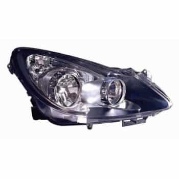 Phare droit avec clignotant H7+H1 Sport (NOIR) 3750964 Van Wezel