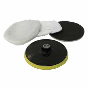 Jeu de disques de polissage Carpoint pour machine à polir et à lustrer 150 mm