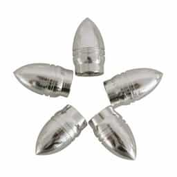 Bouchons de valve 5 pcs. balle d'argent