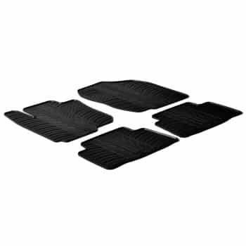 Tapis en caoutchouc adaptés pour Toyota Rav4 (T-Design 4 pièces + clips de montage)