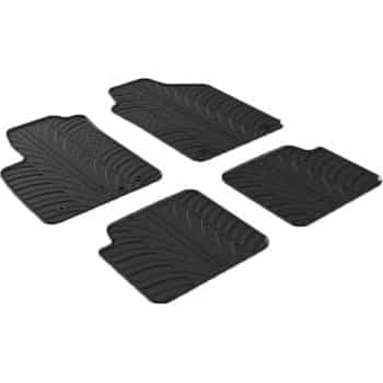 Tapis en caoutchouc pour Fiat 500 2013- (T-Design 4 pièces)