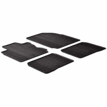 Tapis en caoutchouc pour Nissan Note 2013- (T-Design 4 pièces)