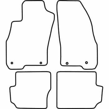 Tapis de voiture Fiat Punto Evo (3 portes) 2014-