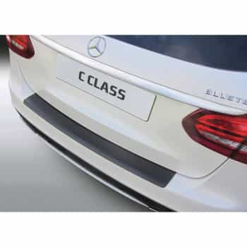 Protection de seuil arrière en ABS Mercedes Classe C W205 Kombi 6 / 2014- Noir