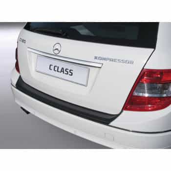 Protection de pare-chocs arrière en ABS adaptable sur Mercedes-Benz Classe C W204 Kombi 2007-