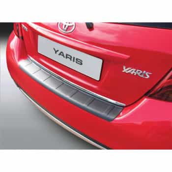 Protection de seuil arrière en ABS Toyota Yaris 3/5 portes 9 / 2014- 'Ribbed' Black