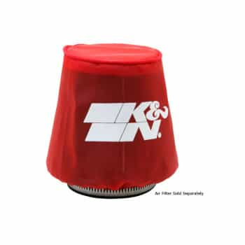 K & N Cache en nylon conique, rouge (22-2040PR)