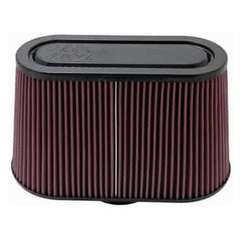 Filtre ovale universel K & N avec raccord de 98 mm, fond de 151 x 152 mm, plateau de 252 mm x 100 mm, 178 mm (RP-510