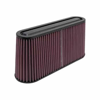 Filtre universel ovale / conique K & N avec raccord ovale 159 mm x 51 mm, fond 305 mm x 89 mm, 279 mm x