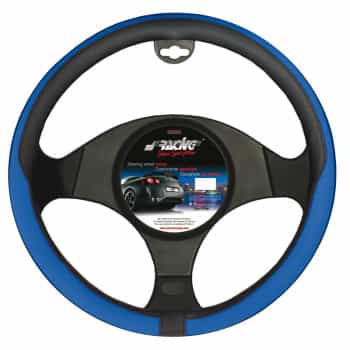 Couvre Volant Simoni Racing Tidy Cuir Artificiel Noir/Bleu