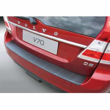 Protection de pare-chocs arrière en ABS Volvo V70 6 / 2013- (sauf XC70) 'Ribbed' Black