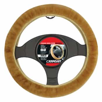 Housse de volant Carpoint en peau de mouton naturelle