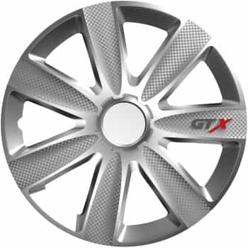 Enjoliveur de roue 4 pièces GTX Carbon Silver 16 pouces