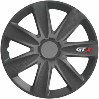 Jeu de enjoliveurs de 4 pièces GTX Carbon Graphite 14 pouces