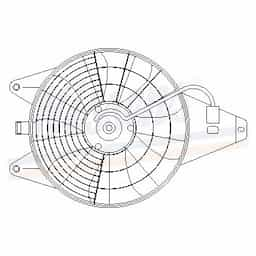 Ventilateur, condenseur de climatisation