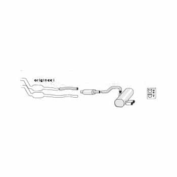 Échappement Simons adapté pour Sedan/Touring [E90/91] 2005 318i 320i/Si