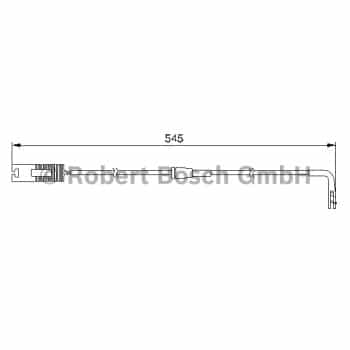 Contact d'avertissement, usure des plaquettes de frein 1 987 474 940 Bosch