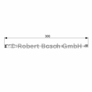 Contact d'avertissement, usure des plaquettes de frein 1 987 473 033 Bosch