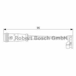 Contact d'avertissement, usure des plaquettes de frein 1.987.473.006 Bosch