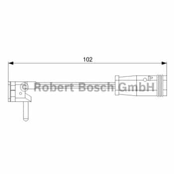 Contact d'avertissement, usure des plaquettes de frein 1 987 473 019 Bosch