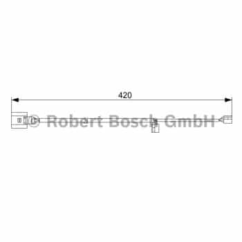 Contact d'avertissement, usure des plaquettes de frein 1 987 473 012 Bosch