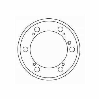 Tambour de frein 7167-S ABS