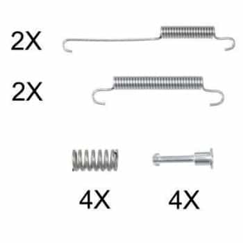 Kit d'accessoires, mâchoires de frein de stationnement