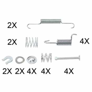 Kit d'accessoires, mâchoires de frein de stationnement