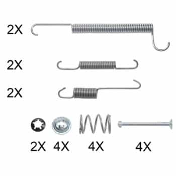 Kit d'accessoires, mâchoire de frein
