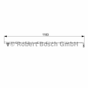 Contact d'avertissement, usure des plaquettes de frein 1 987 473 031 Bosch