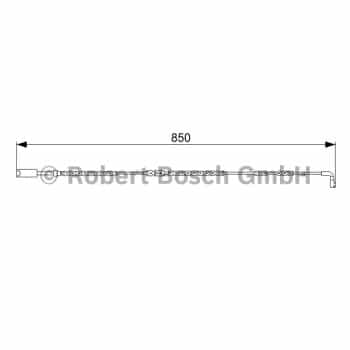 Contact d'avertissement, usure des plaquettes de frein 1.987.473.030 Bosch