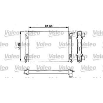 Radiateur, refroidissement du moteur 883727 Valeo