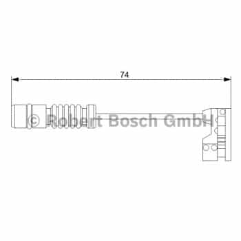 Contact d'avertissement, usure des plaquettes de frein 1 987 473 008 Bosch