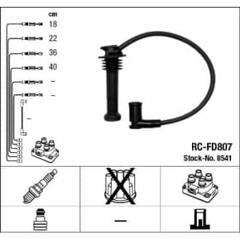 Kit de câbles d'allumage 8541 NGK