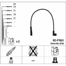 Kit de câbles d'allumage 8192 NGK