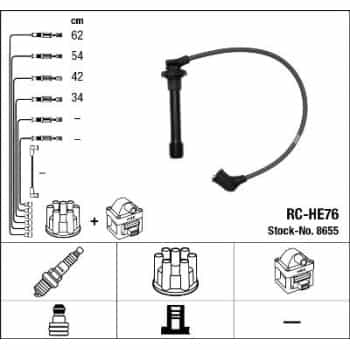 Kit de câbles d'allumage 8655 NGK