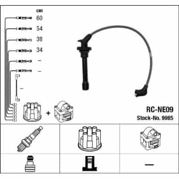 Kit de câbles d'allumage 9985 NGK