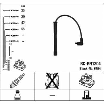 Kit de câbles d'allumage 6794 NGK